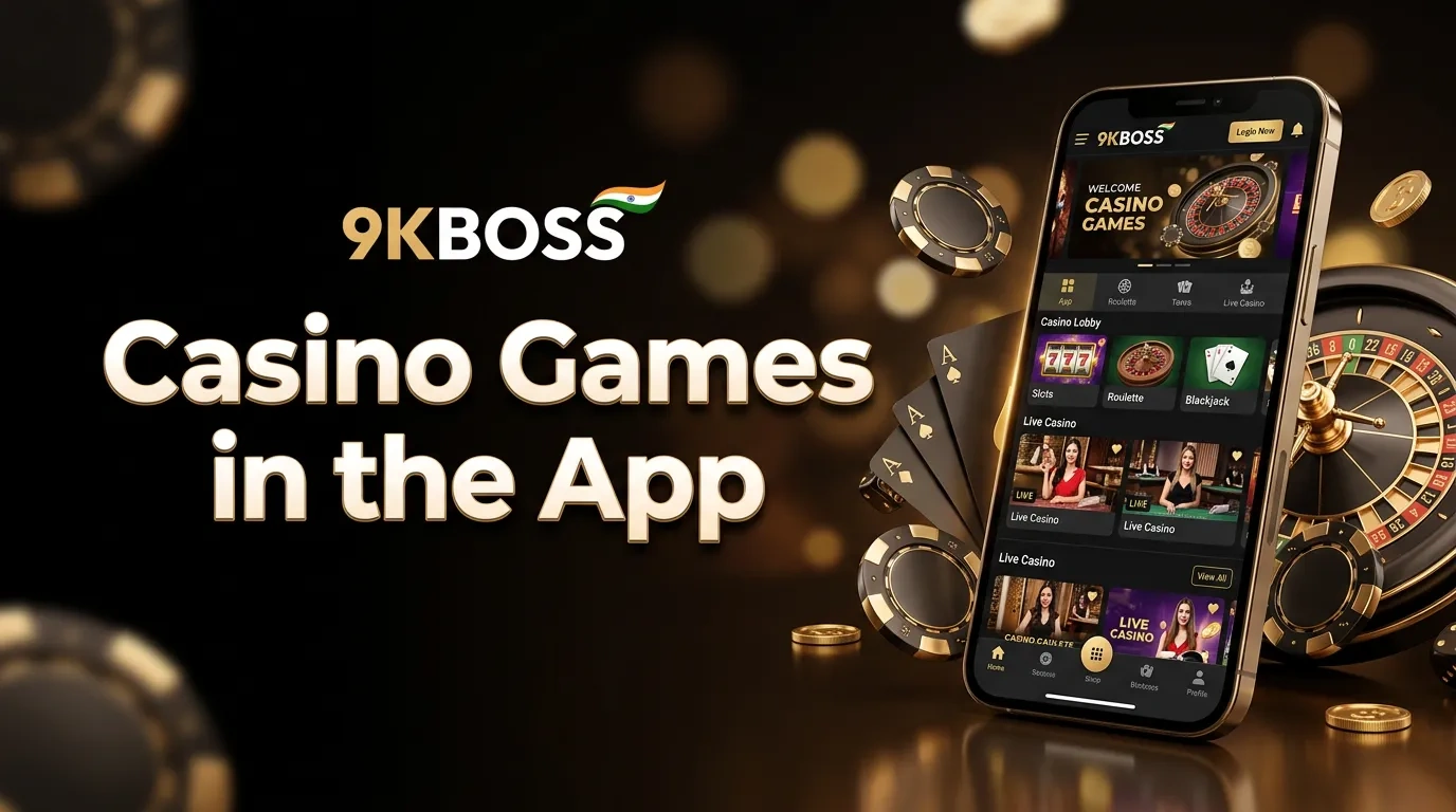 9KBoss casino games in the mobile app